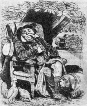 А. А. Агин. Иллюстрация к поэме И. С. Тургенева 'Помещик'. 1846.