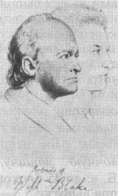 БЛЕЙК Уильям. Двойной портрет, рисунок Дж. Линнеля.